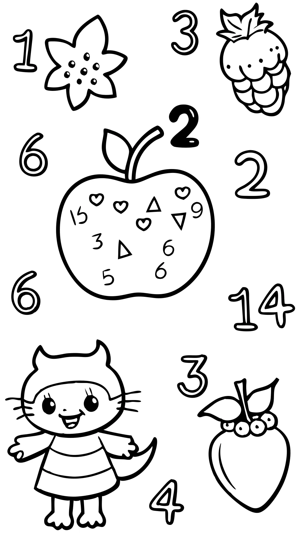 math coloring pages kindergarten